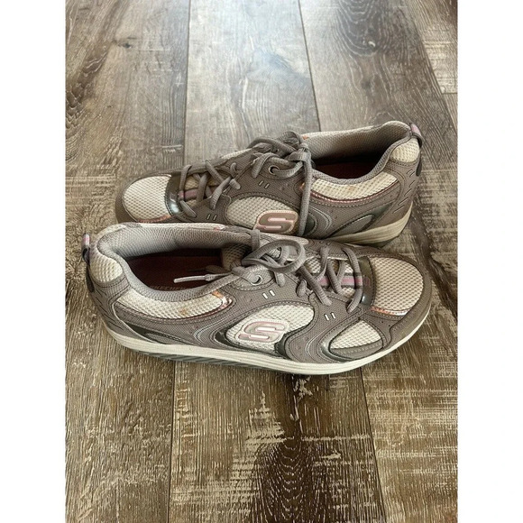 Skechers Women’s SHAPE UPS Gray & Pink Size 9 SN 11806 Athletic Toning - Picture 4 of 7